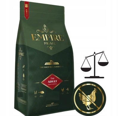 EMPIRE PRIME karma - NA WAGĘ po 2kg - dla ras małych i średnich- Puppy