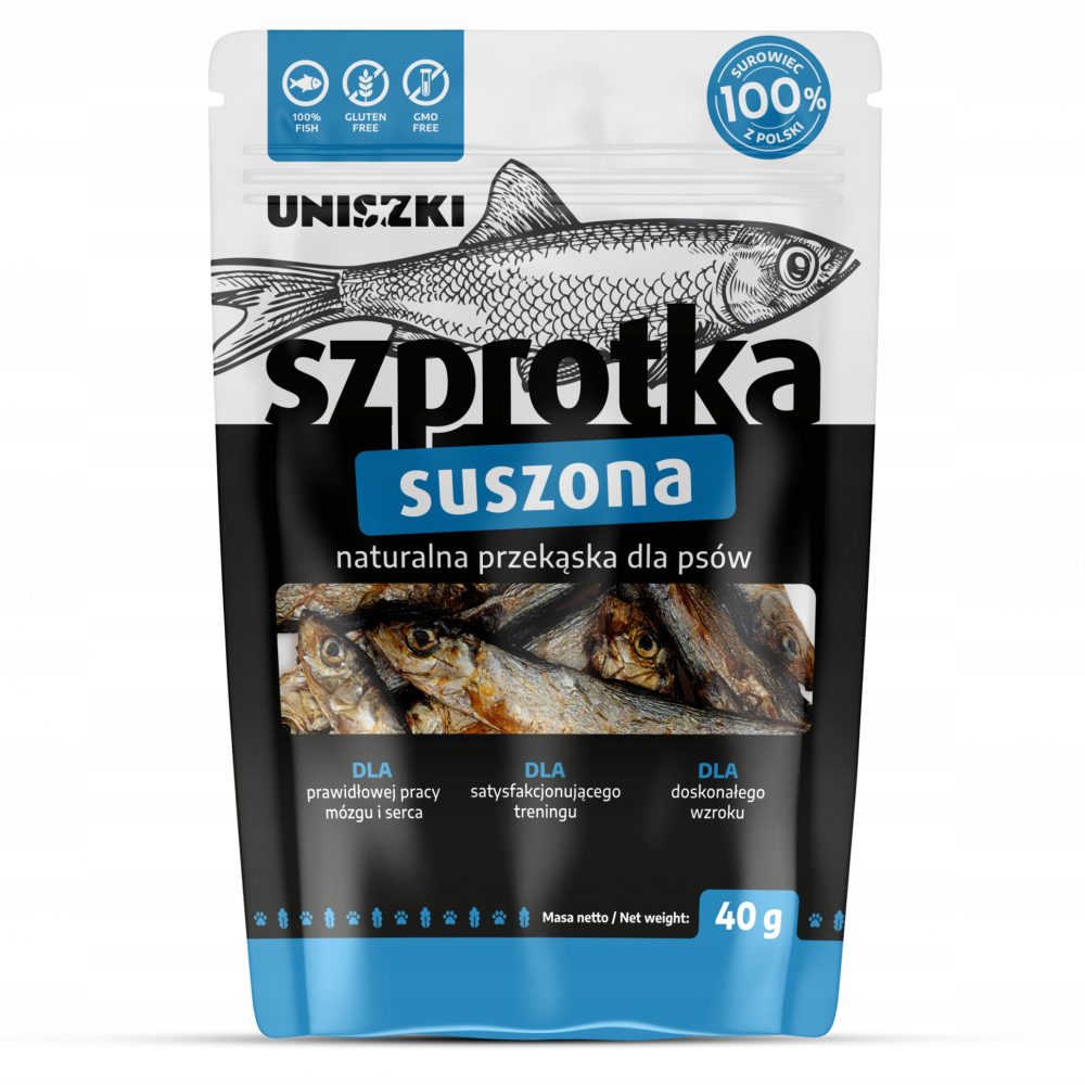 SZPROTKA UNISZKI - POLSKI PRODUCENT-suszony przysmak - 40g