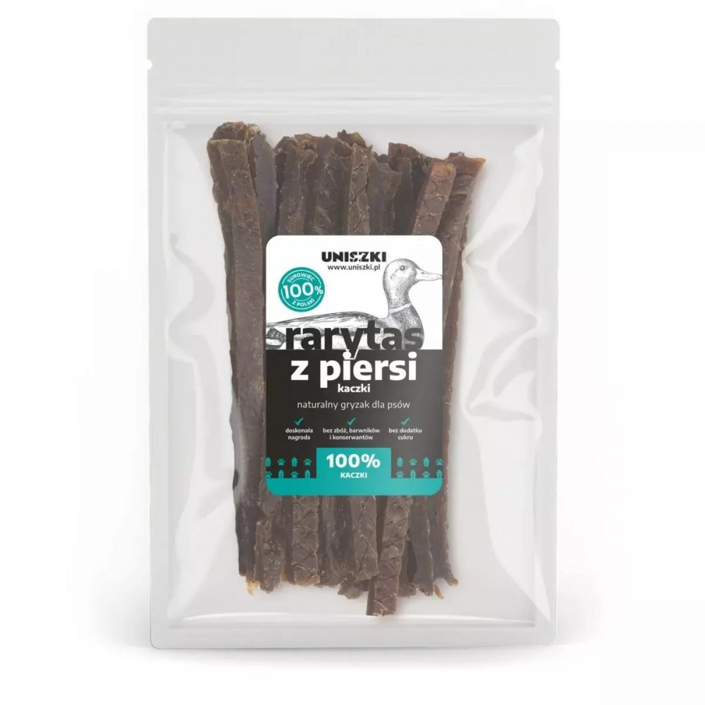 Uniszki - POLSKI PRODUCENT- przysmak suszony -Rarytas z piersi kaczki 70g