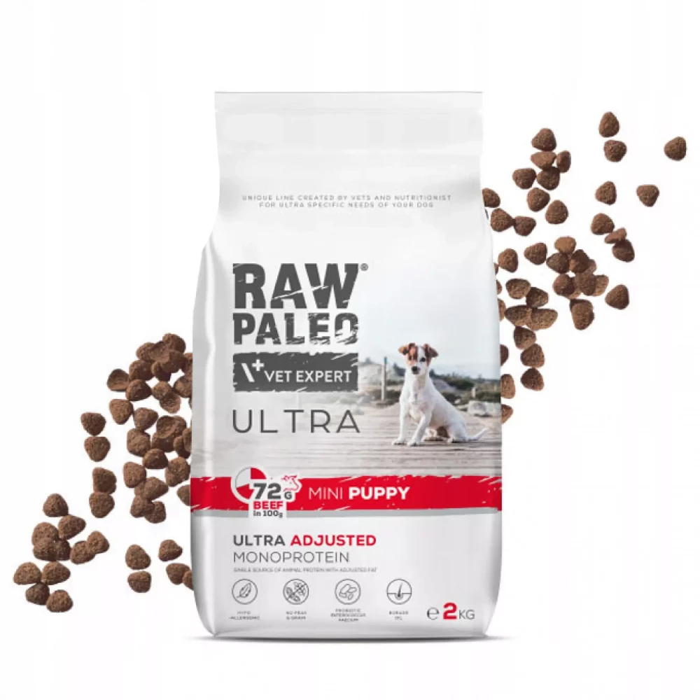 RAW-PALEO-ultra-BEEF-MINI-PUPPY-NA-WAGE-po-2kg-wolowina-szczenieta