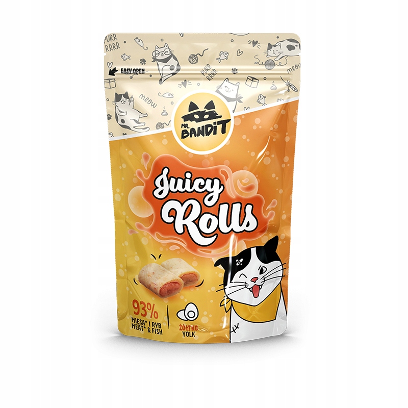 MR. BANDIT CAT - JUICY ROLLS Z ŻÓŁTKIEM - 40g