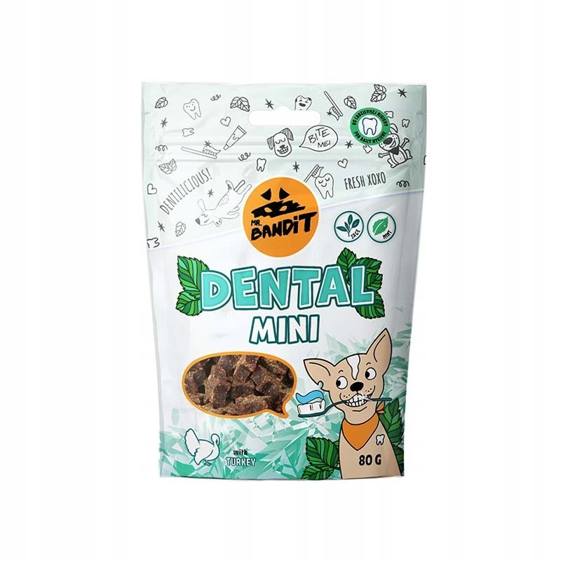 Mr. Bandit Dental Mini - z indykiem 80g- przysmak dentystyczny