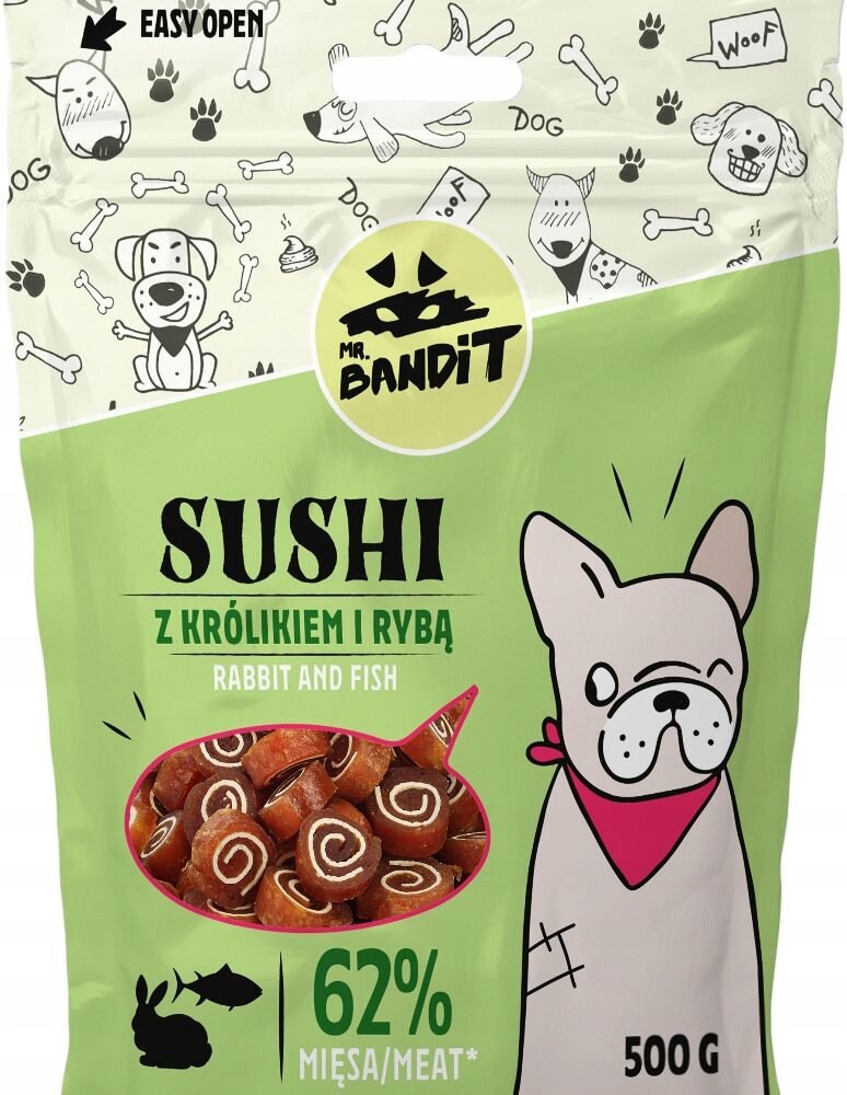 Przysmak królik z rybą Mr. Bandit 500 g
