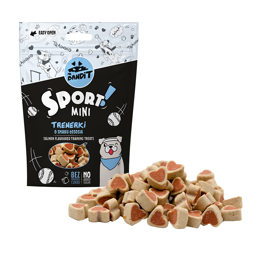 Trenerki Mr. Bandit Sport Mini o smaku łososia 150 g