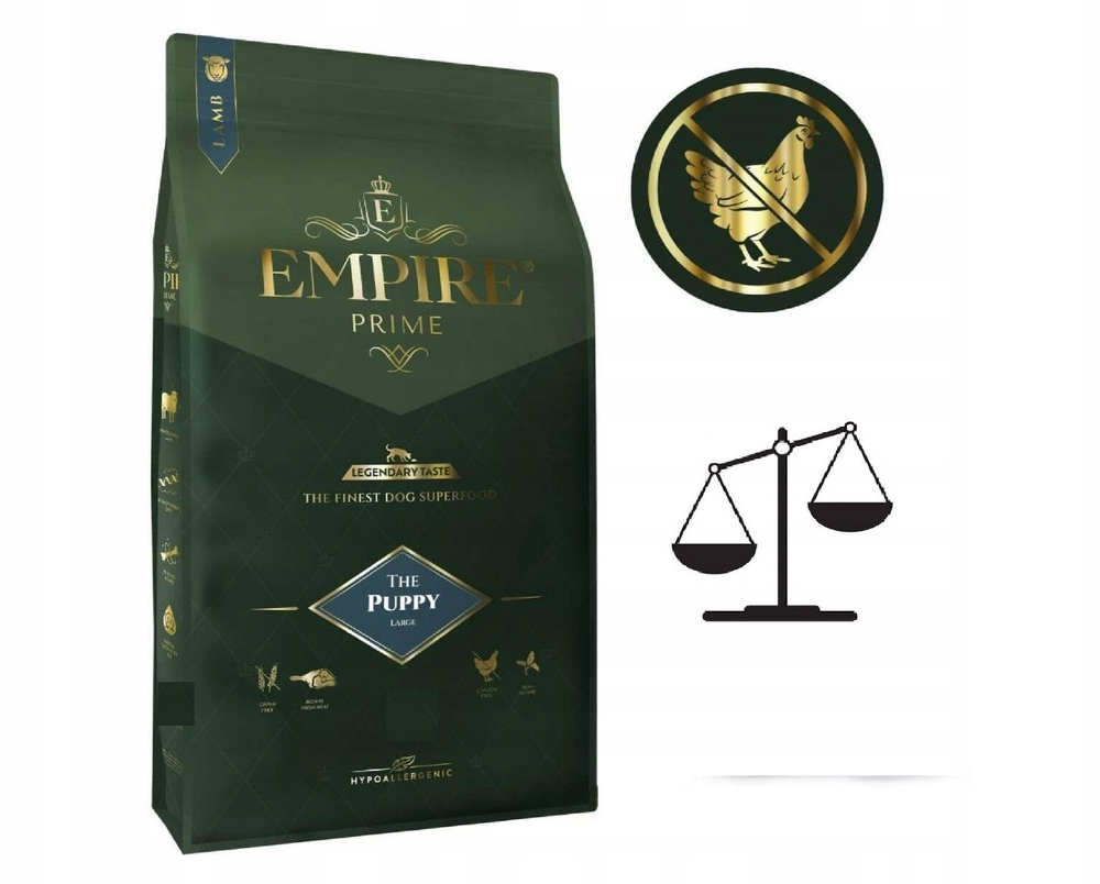 EMPIRE PRIME karma - NA WAGĘ po 2kg - dla ras małych i średnich- Puppy