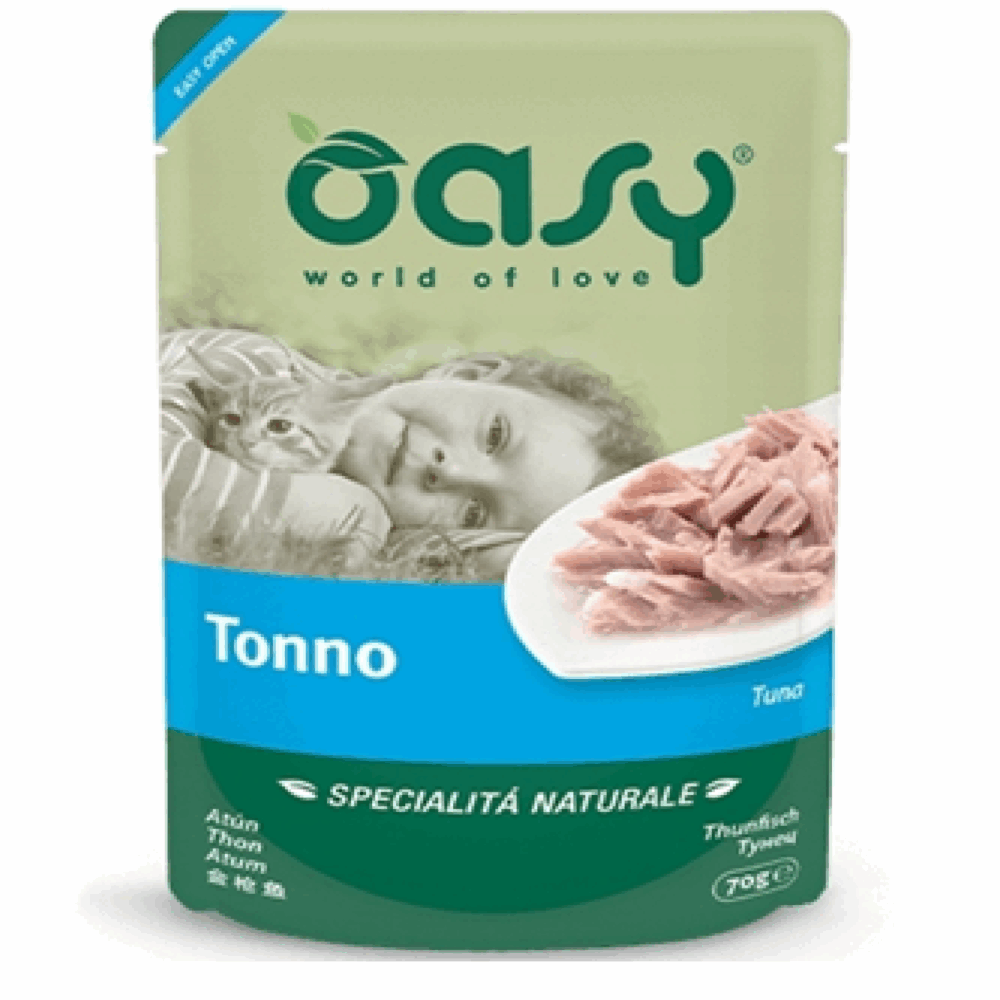Karma mokra dla kota Oasy Natural tuńczyk - saszetka 70g