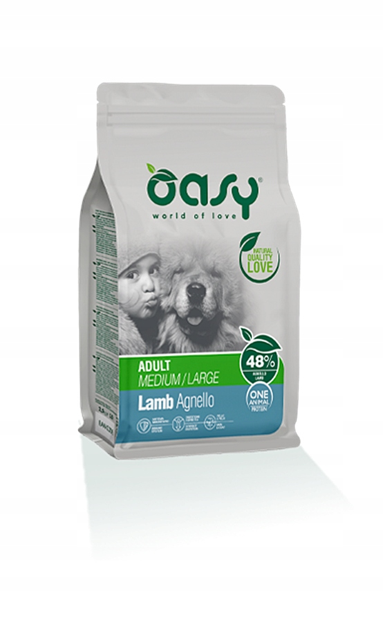 Oasy ONE ANIMAL PROTEIN ADULT M/L jagnięcina Karma Monoproteinowa -12kg