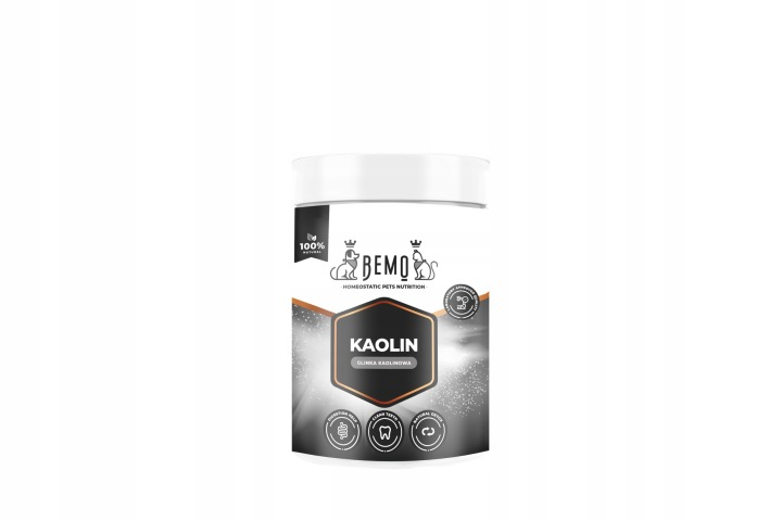 BEMO KAOLIN - GLINKA KAOLINOWA DLA PSA I KOTA- wspomaga trawienie- 80g