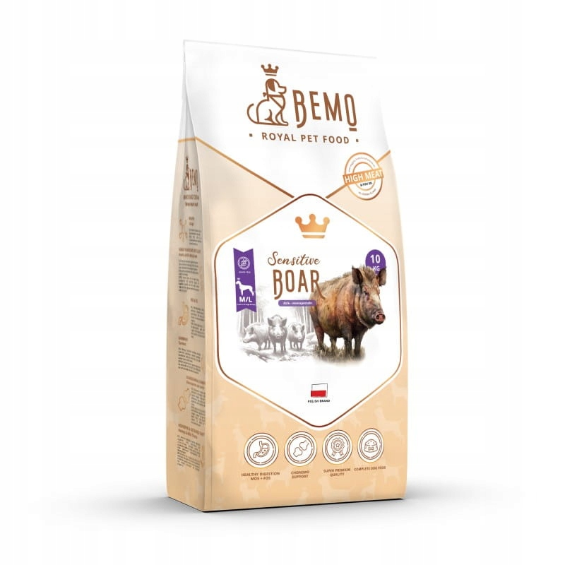 BEMO SENSITIVE BOAR hipoalergiczna karma z dziczyzną 10 kg M/L