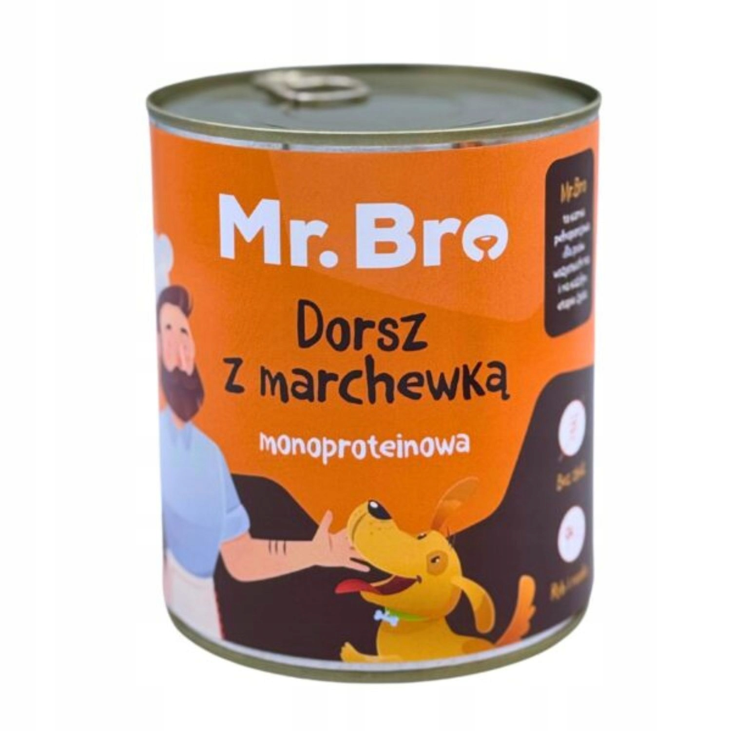 Mr. Bro Karma mokra dla psa monoproteinowa - dorsz -800g